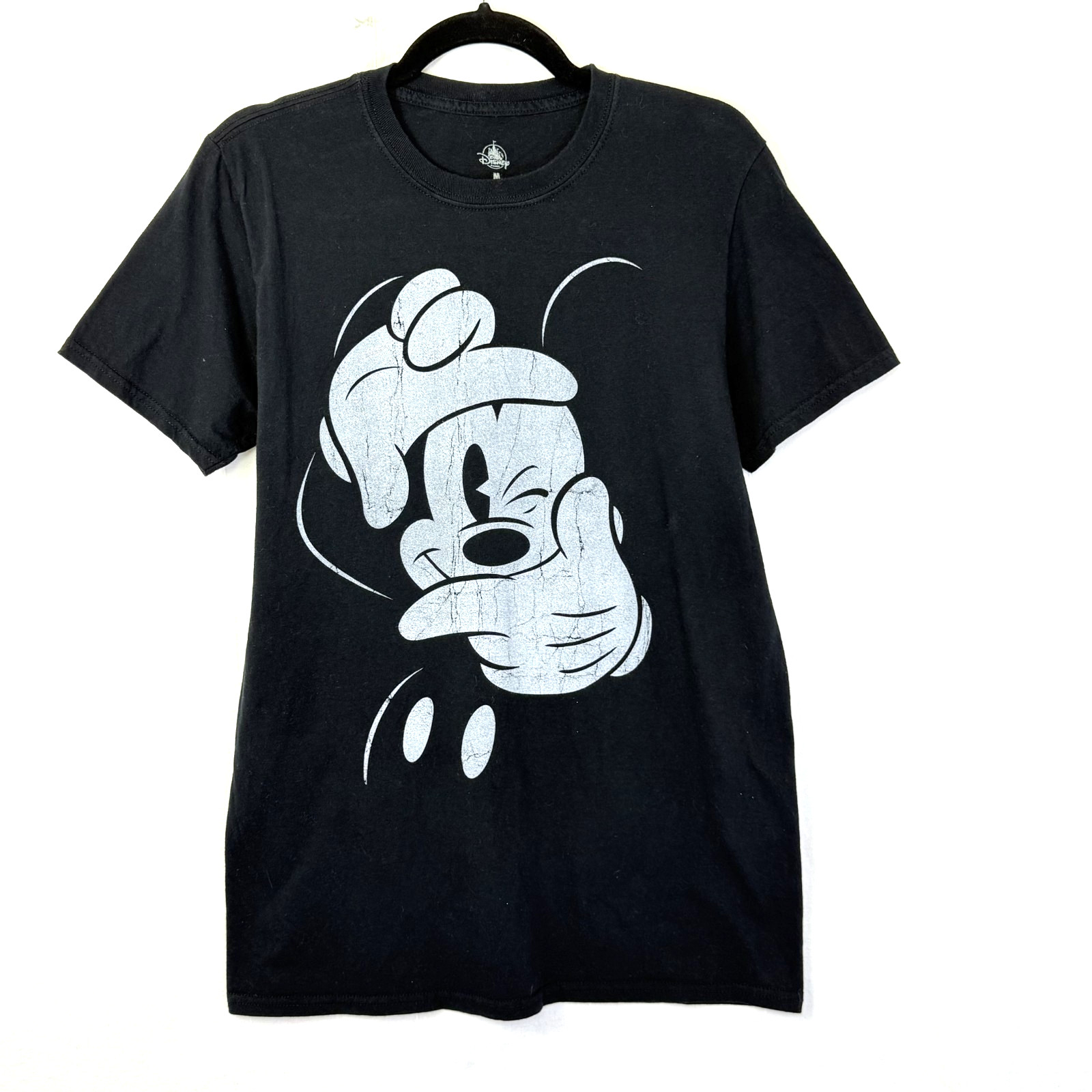 Disney Parks T-Shirt Men's Size M Black Mickey Mouse Short Sleeve Crewneck Tee gallery
