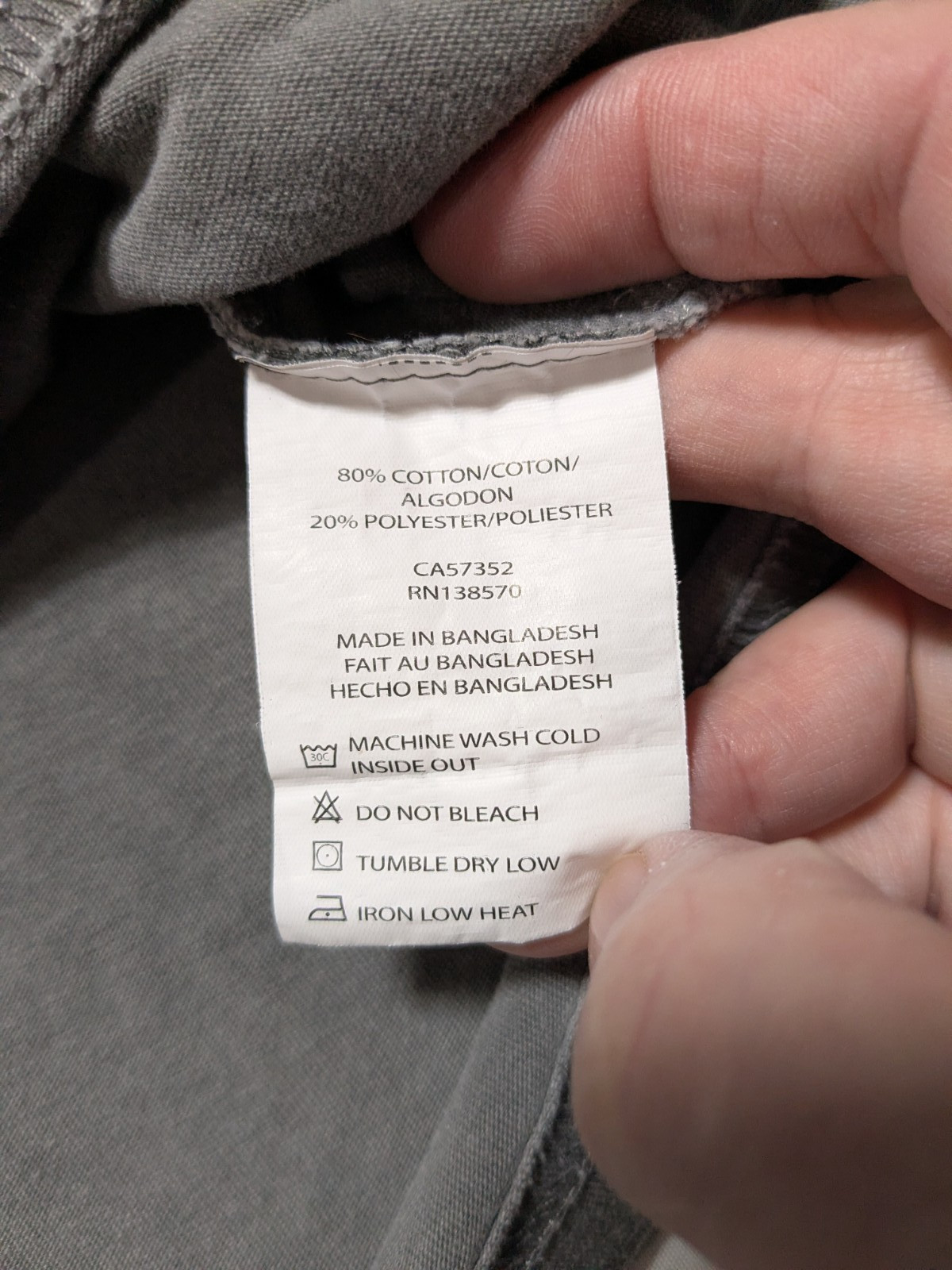 HEADRUSH FORTUNE FAVORS THE BRAVE x FEAR NONE - Men 2XL Gray T-Shirt gallery