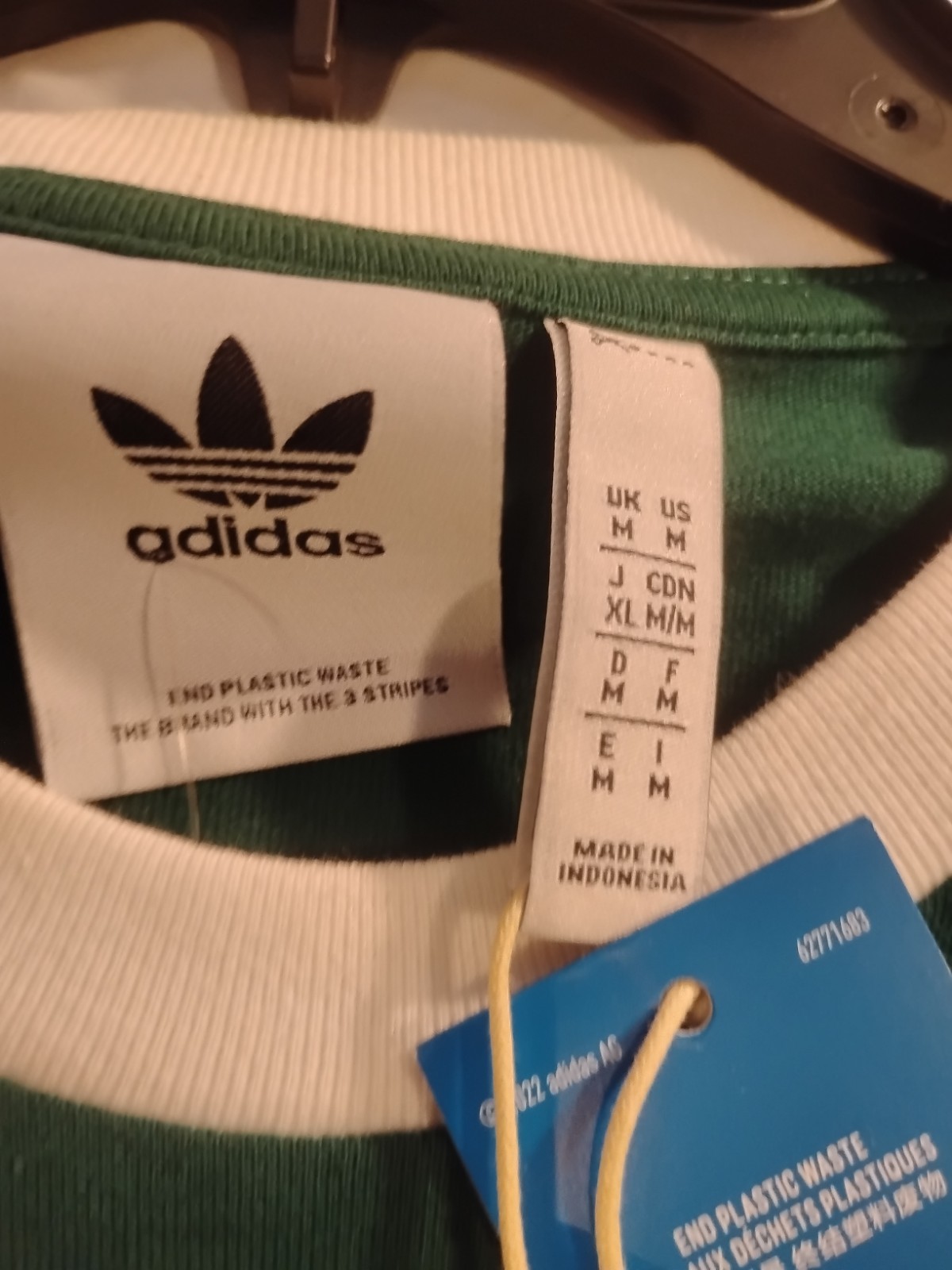 Adidas Three Stripes Shirt Brand New Medium gallery