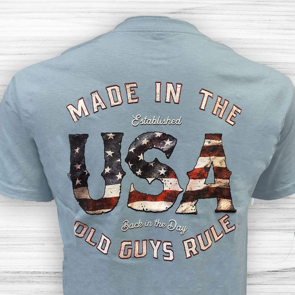 Old Guys Rule OG2147 - Made In The USA T-Shirt - Stone Blue gallery