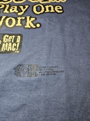 Apple Get a Mac, 1998 Vintage Tee Shirt XLarge