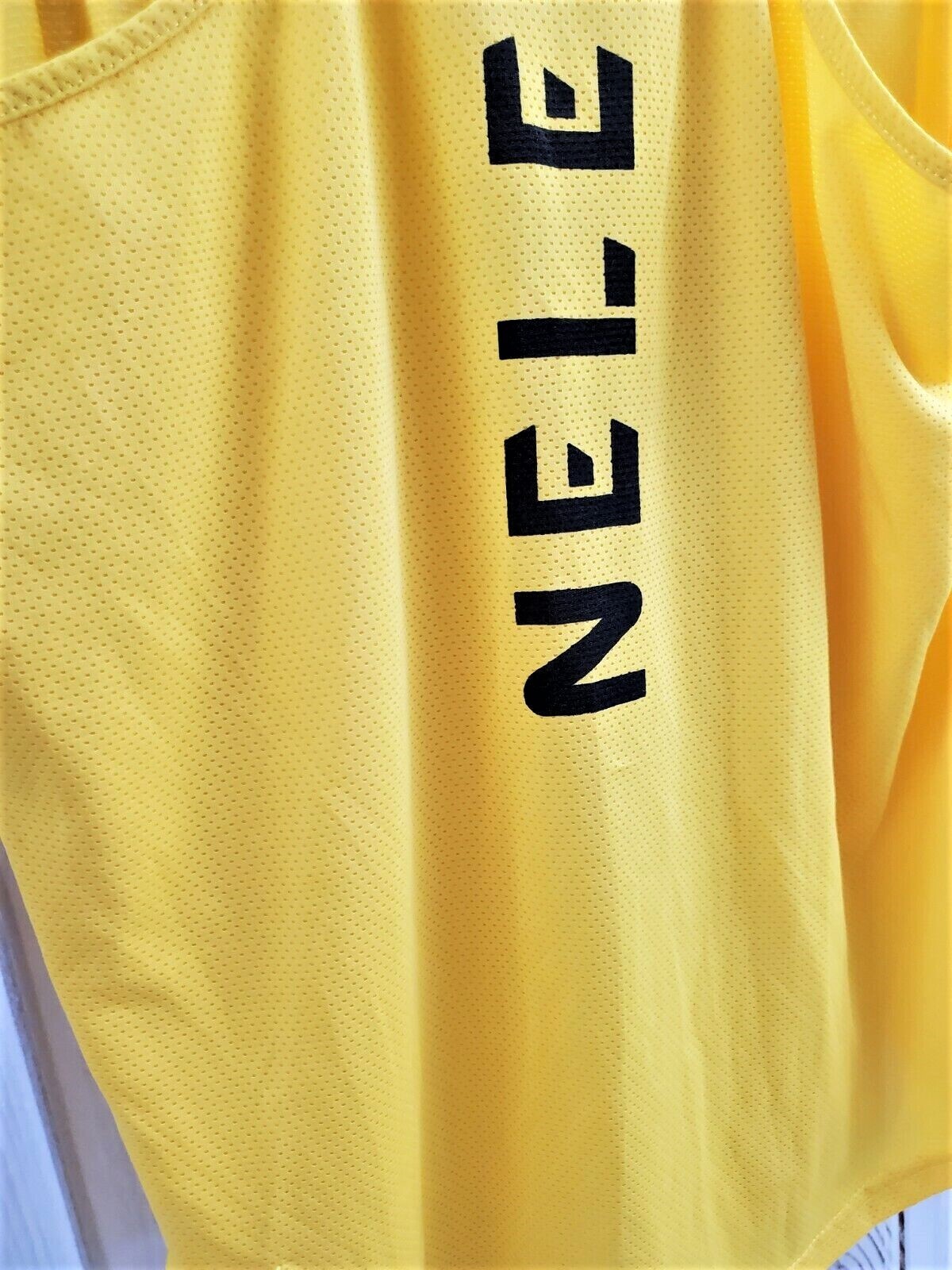 NELEUS 'Dry Fit Logo Muscle' Mesh Tank Top Men's M Gym Workout Exercise Ylw NWT! gallery
