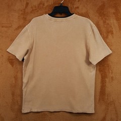 ATM Shirt Mens Large Desert Tan Pullover Crew Pima Cotton Waffle T-Shirt $125