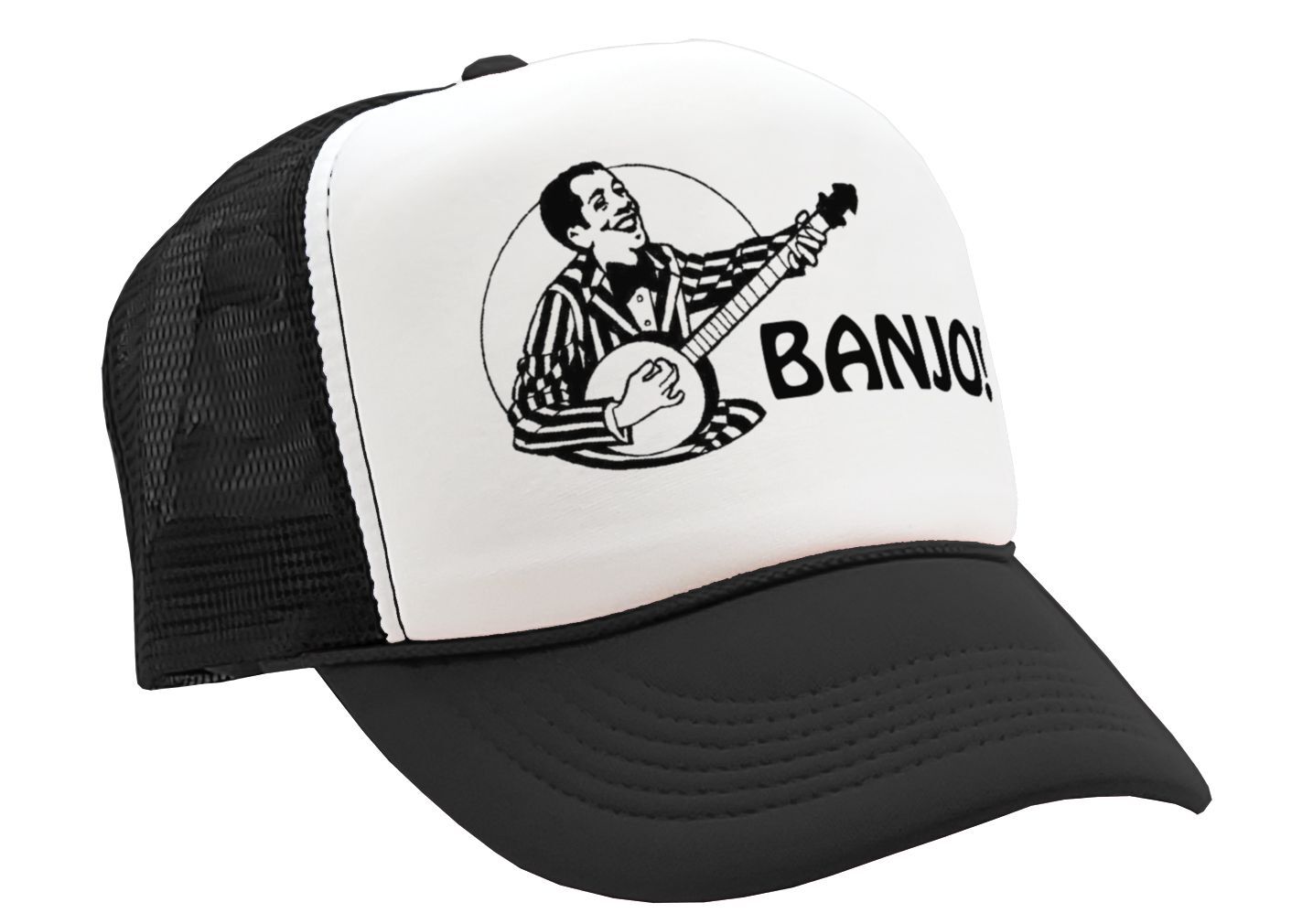 HIPSTER BANJO - Unisex Adult Trucker Cap Hat gallery