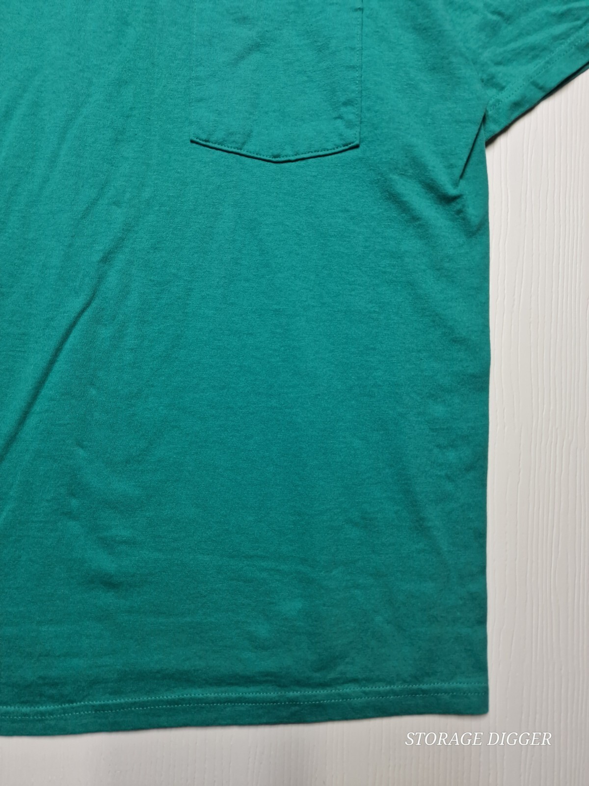 Brisco Apparel Men's Green T-Shirt 100% Cotton Plain Pocket Blank Casual Size L gallery