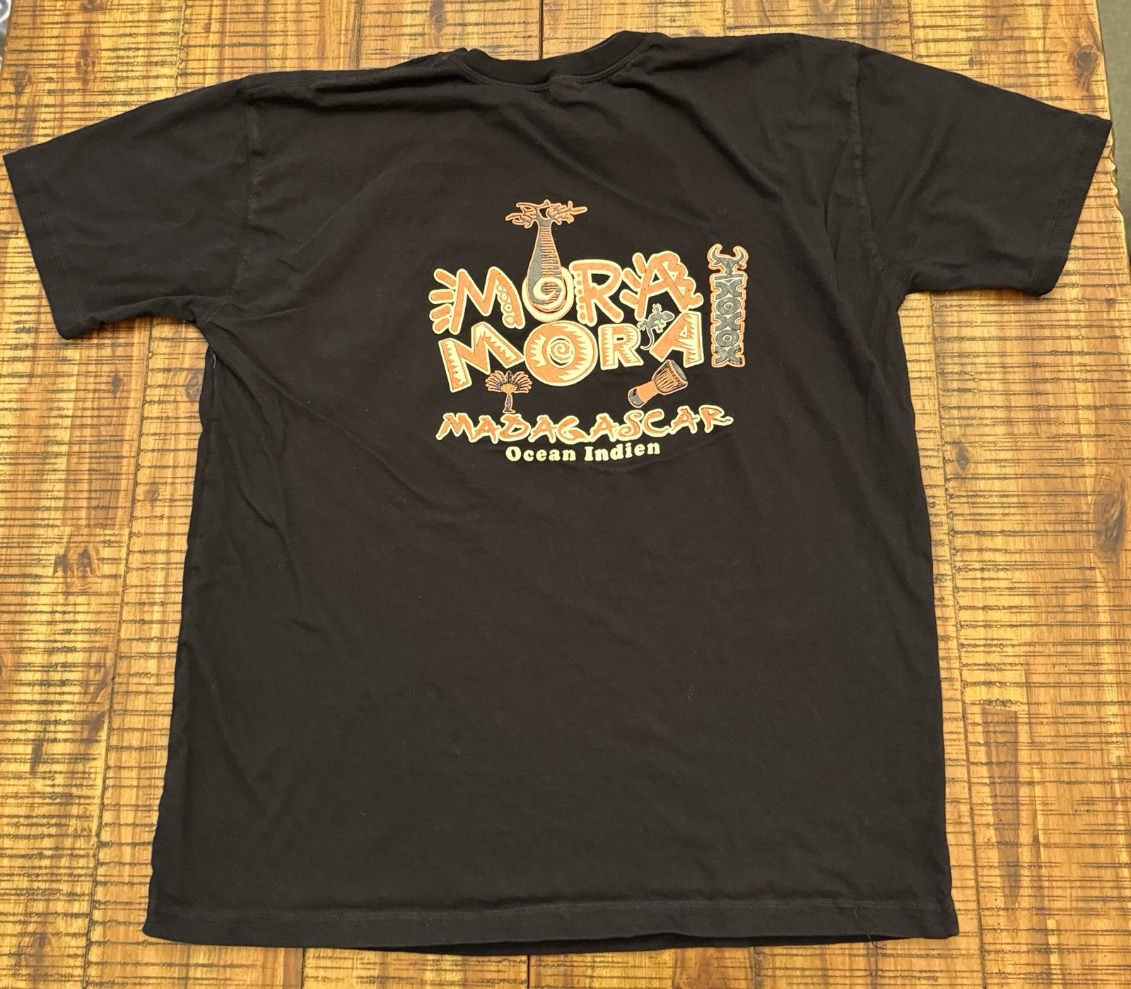 Mora Mora Madagascar Indian Ocean Large Black Tshirt gallery