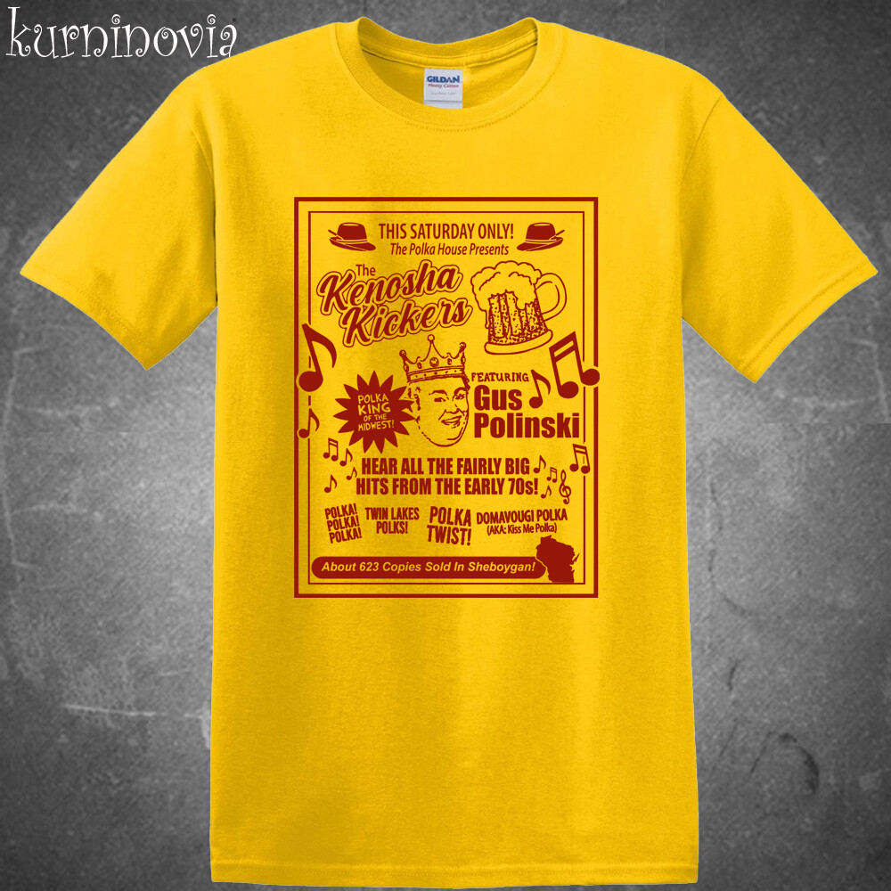 Gus Polinski Kenosha Kickers Home Alone Men’s Daisy Yellow T-Shirt Size S to 5XL