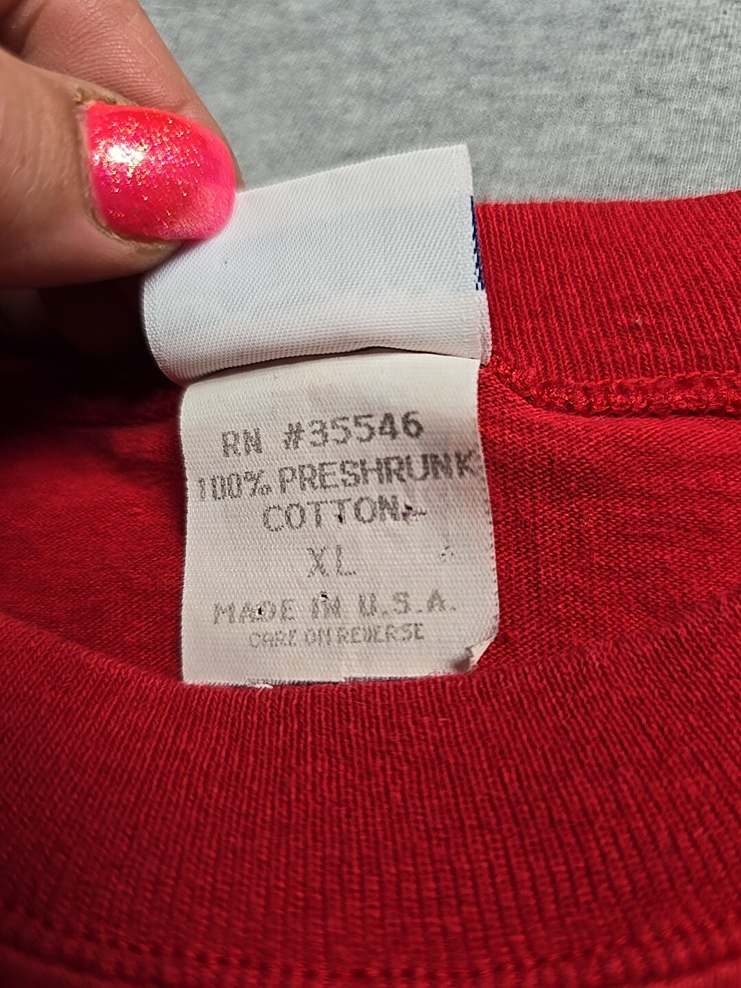 Vintage Honors Shirt Mens Extra Large Red Long Sleeve T Shirt See Measurements gallery