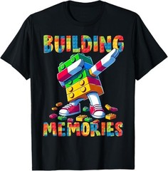 Building Memories Master Builder Building Bricks Blocks Dab T-Shirt