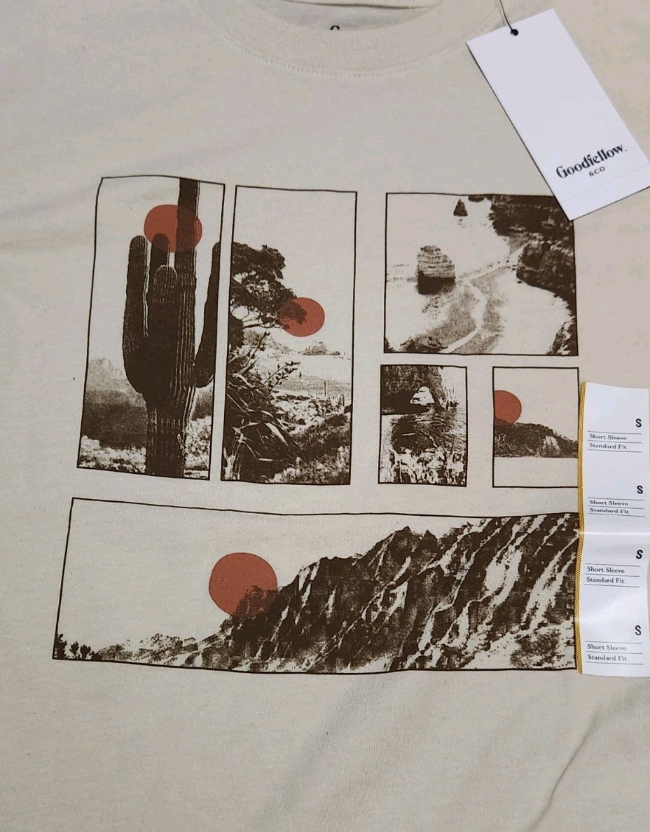 NEW Goodfellow & Co. Men's Southwest Cream Graphic T-Shirt Size Small gallery
