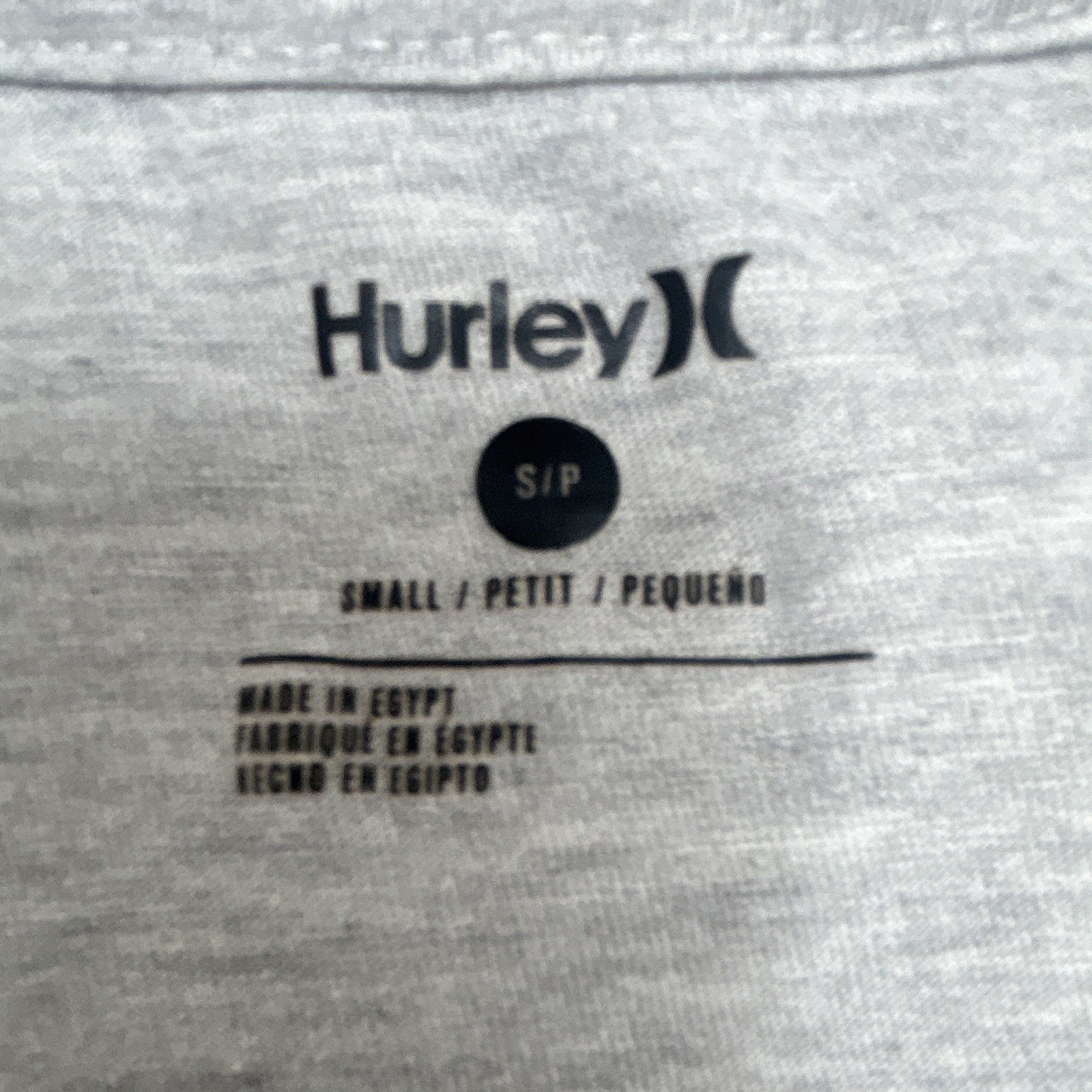 Hurley Gray Men’s Small Crew Neck Short Sleeve T-Shirt FREE SHIPPING gallery