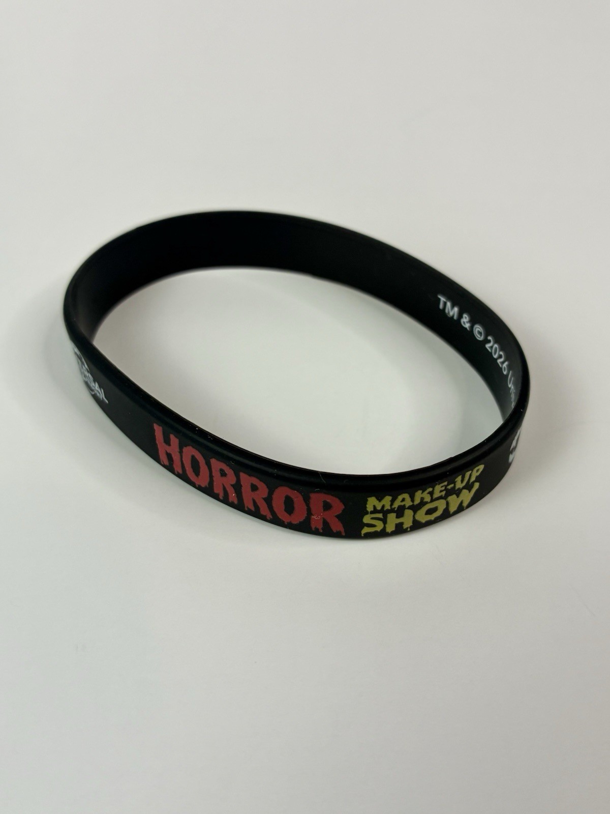Universal Studios Horror Make-Up Show Closing Celebration Rubber Bracelet