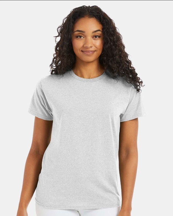 Hanes 5170 5XL EcoSmart Crewneck Short Sleeve Tee Unisex Pit to Pit 31" Ash gallery