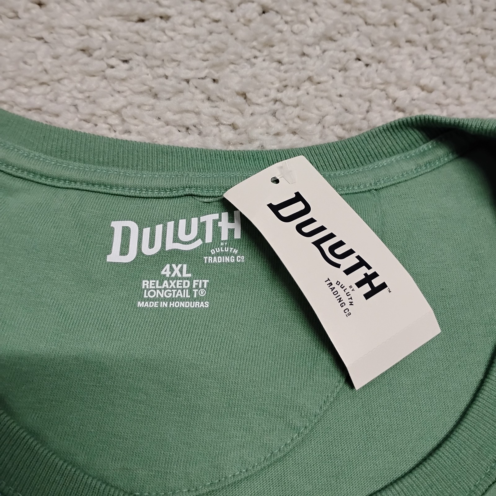 Duluth Trading Co Shirt Mens 4XL Green Pocket Relaxed Fit Longtail Tee Work gallery