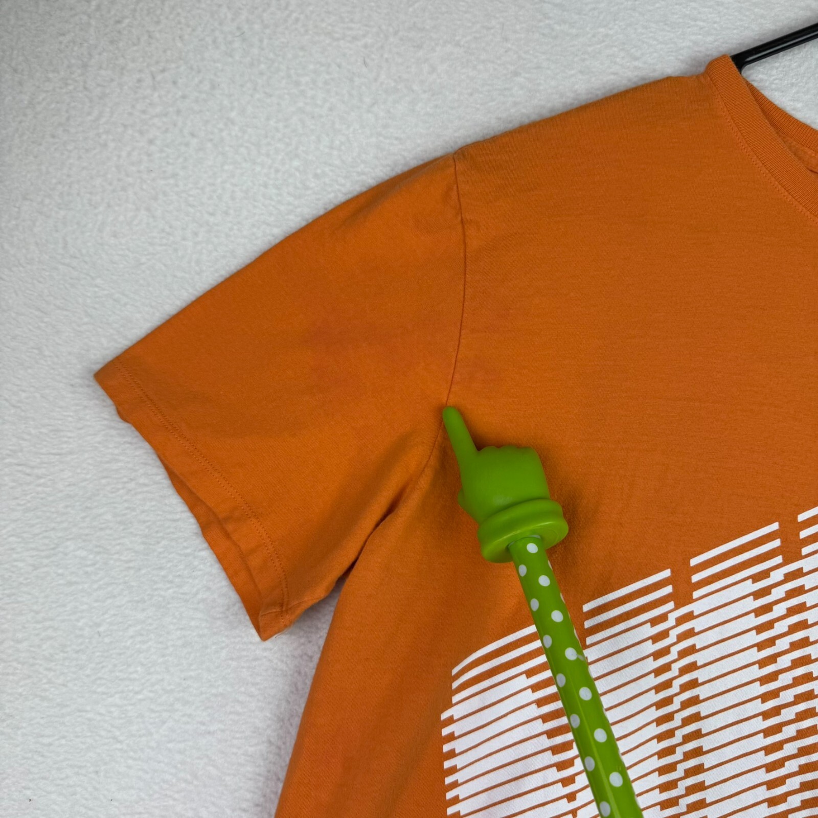 Nike Athletic Cut T-Shirt Men's Size Large Short Sleeve Crewneck Orange gallery