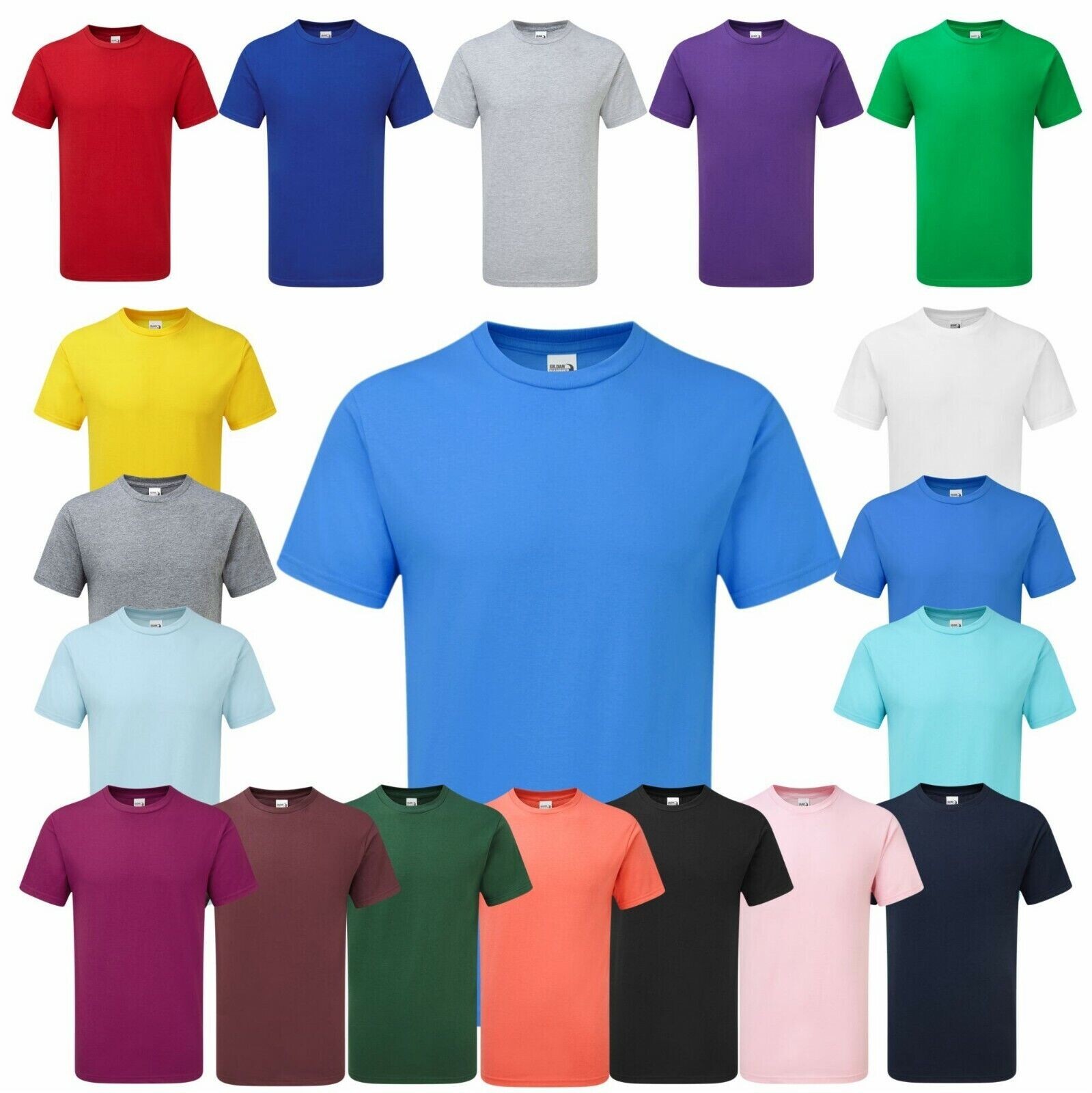 Gildan Plain Hammer Adult Ring Spun Cotton Short Sleeves T-Shirt H000 S-5XL gallery