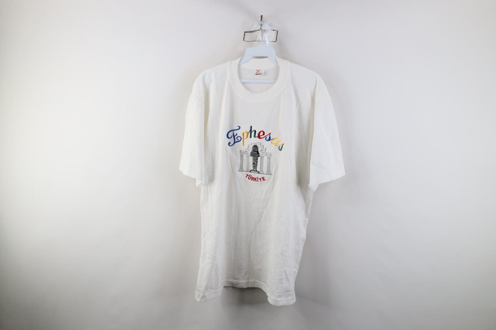 Vintage 90s Streetwear Mens Large Ephesus Turkey Turkiye Short Sleeve T-Shirt gallery