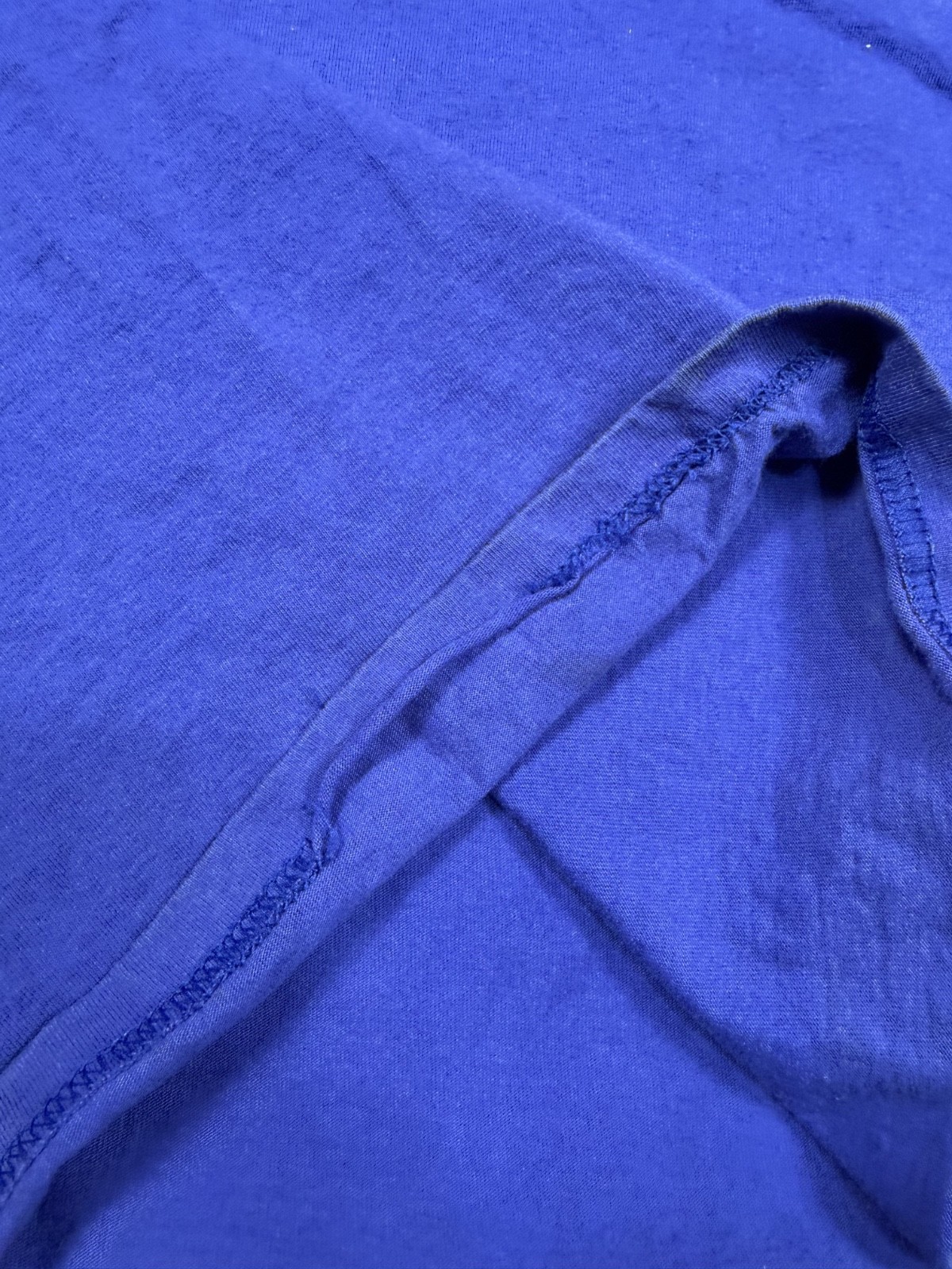 Vintage Russell Athletic T-Shirt Large Royal Blue High Cotton Pocket 90s gallery