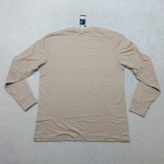 Urban Classics Tall Tee Long Sleeve Shirt M Tan Cotton Casual Wear