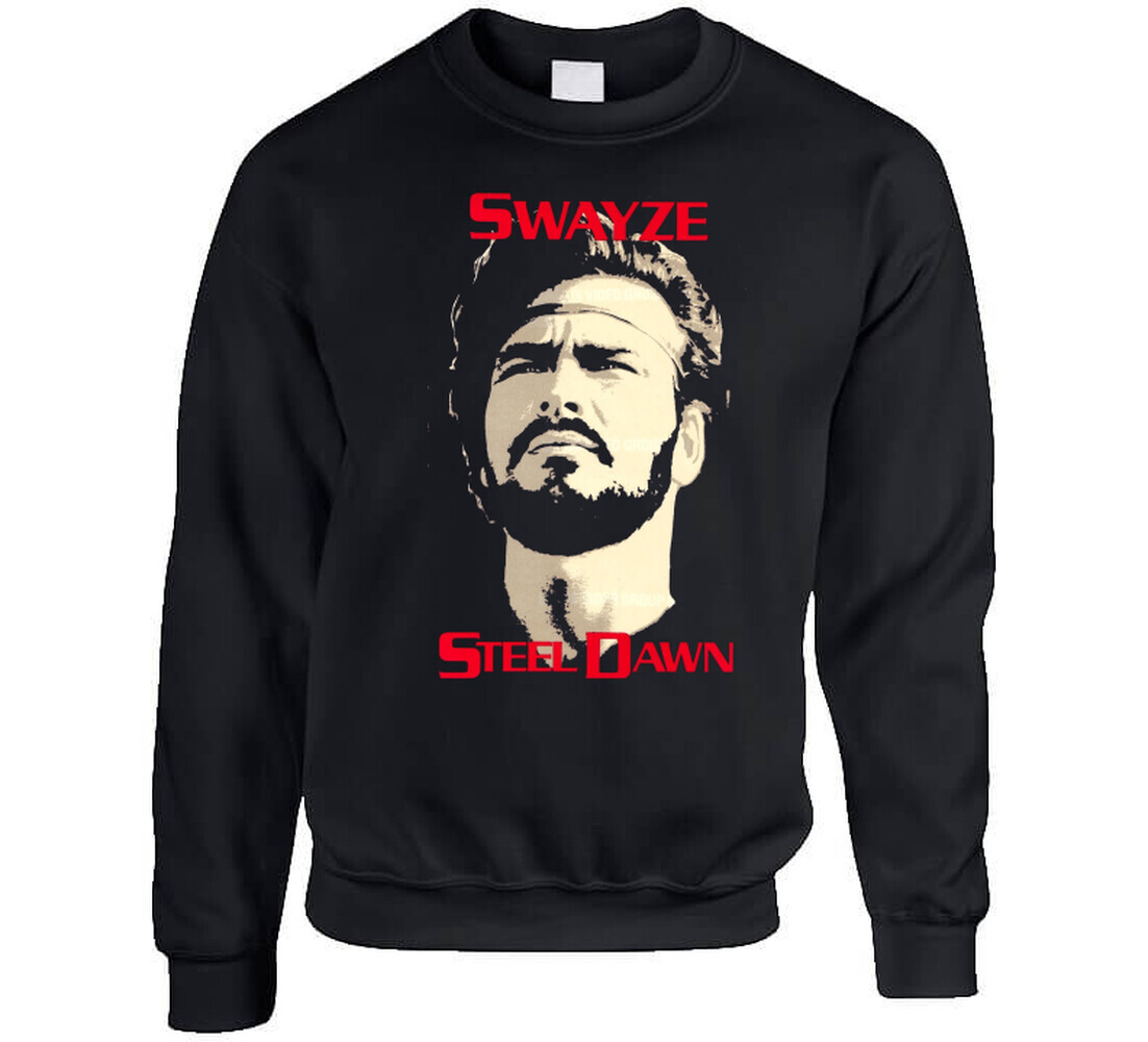 Steel Dawn Swayze 80's Retro Action Movie T Shirt gallery