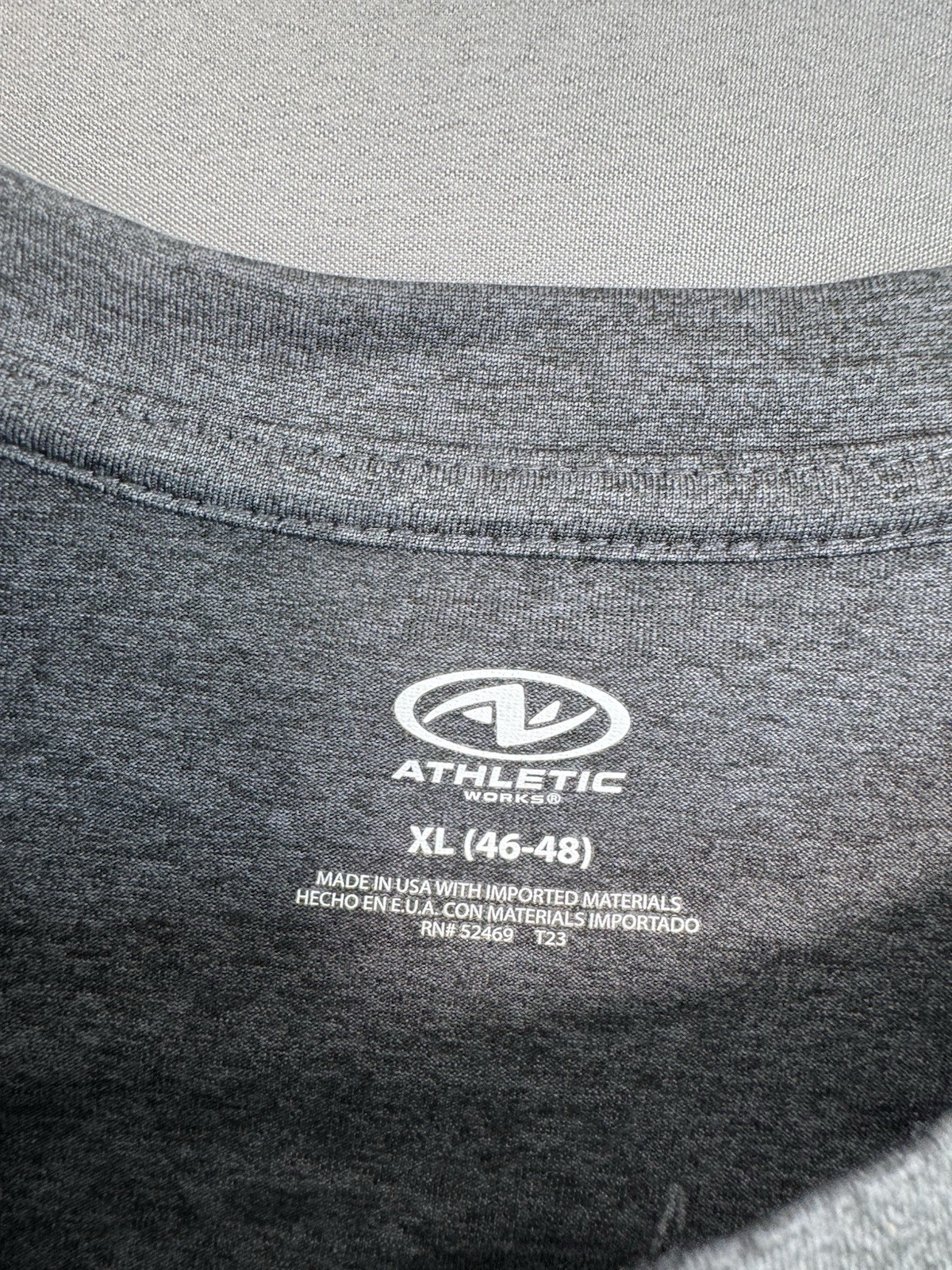 Athletic Works DriWorks T-Shirt Men's XL 46-48 Gray Moisture Wicking Activewear gallery