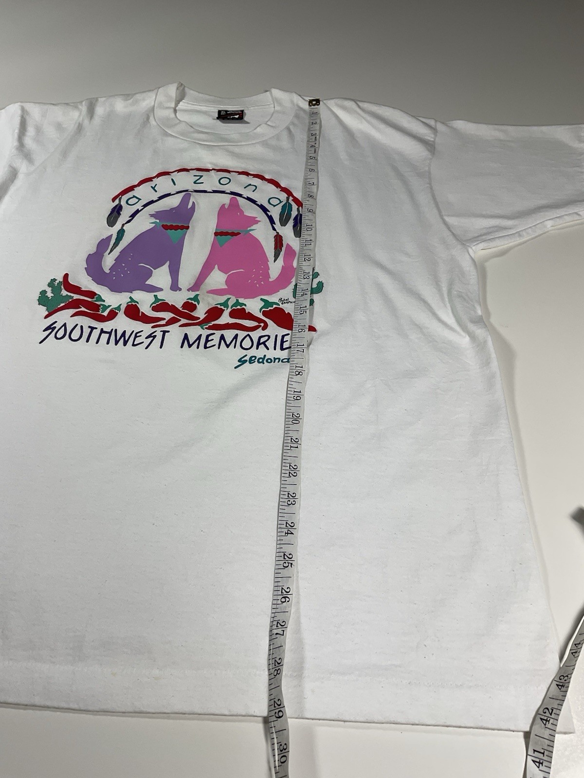 Vintage Sedona Arizona T Shirt Sz XL Single Stitch Southwest Art Tourist USA 90s gallery