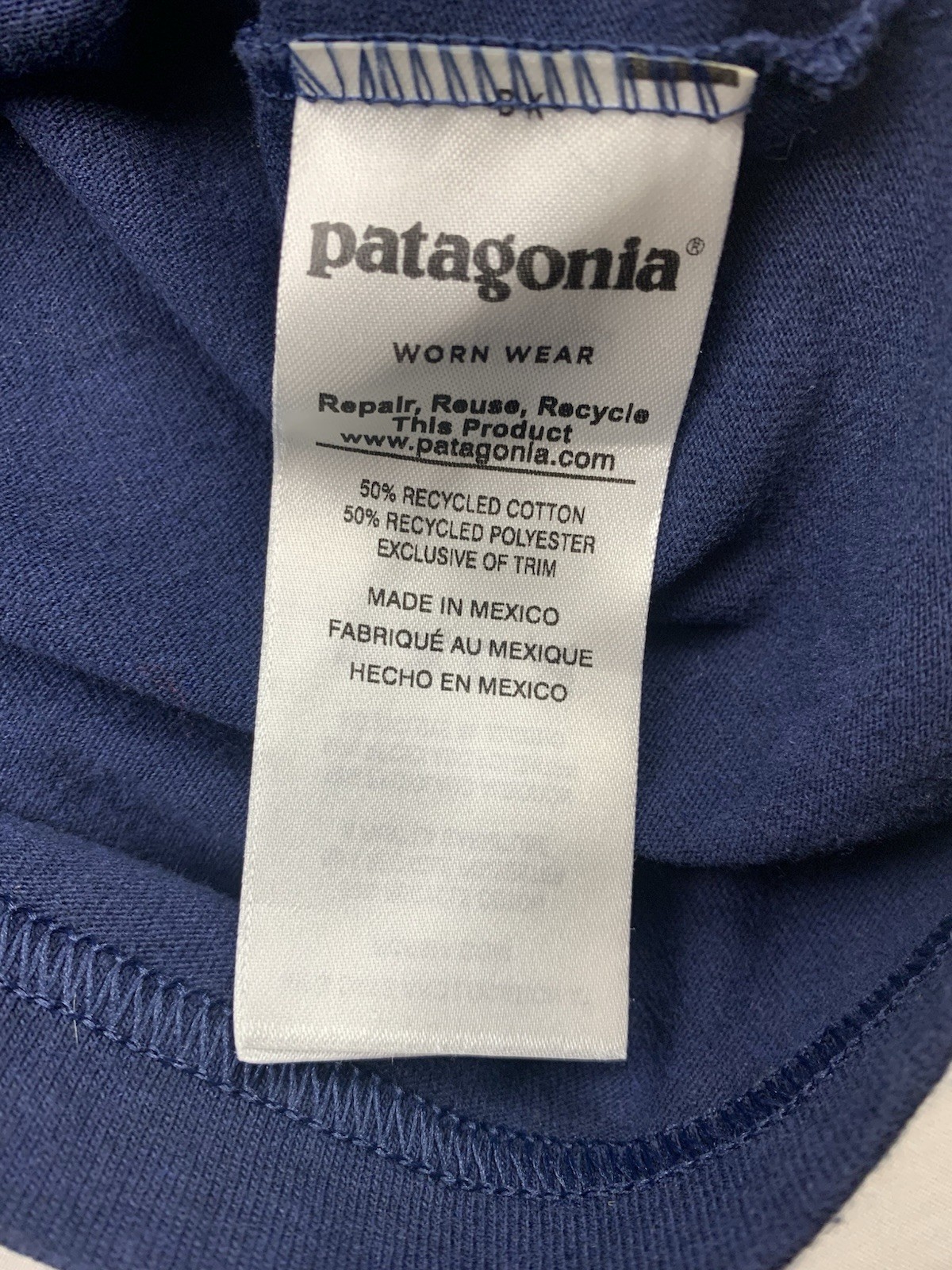 Patagonia Live Simply Short Sleeve Crew Neck T-Shirt Mens Size Medium M Blue gallery