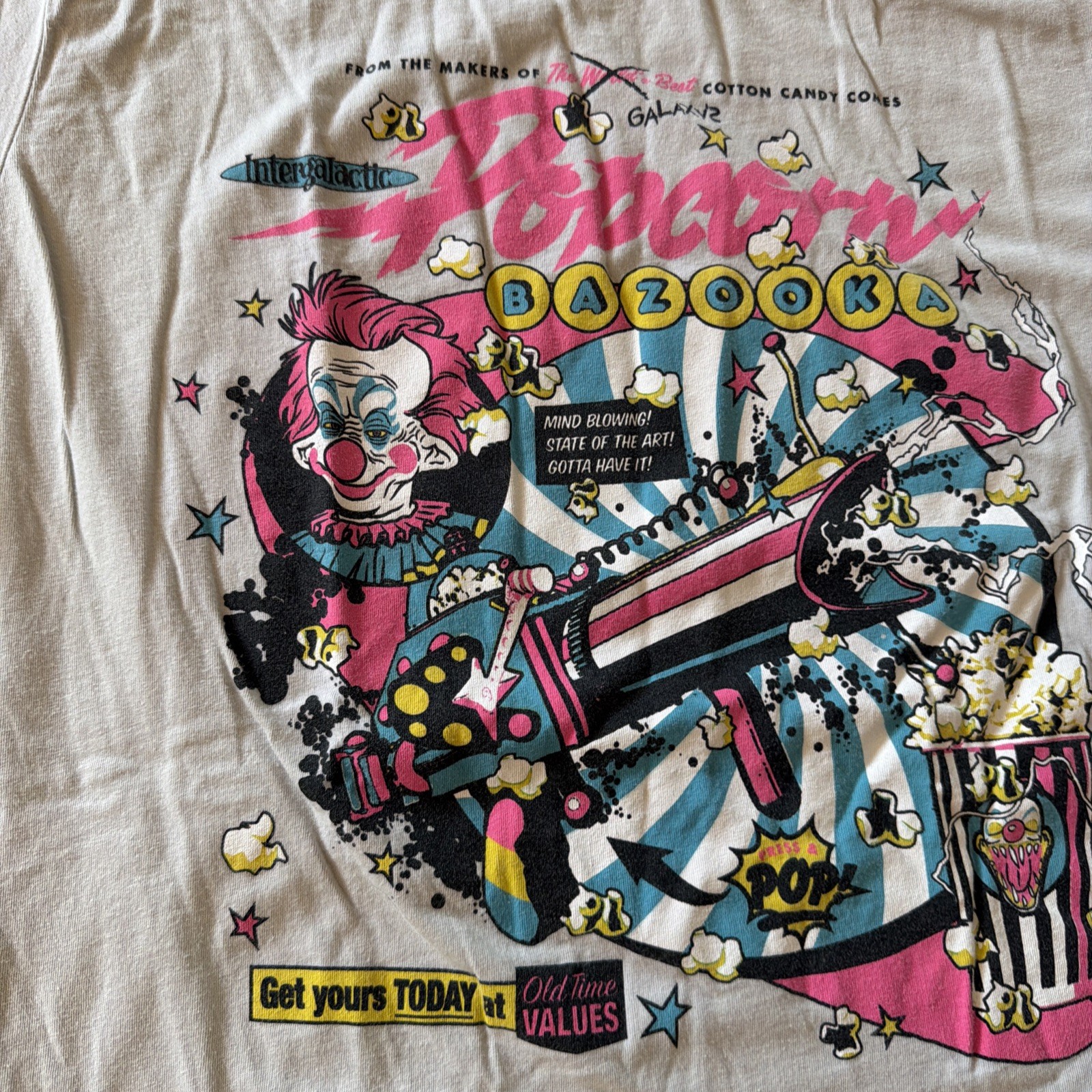 KILLER CLOWNS FROM OUTER SPACE Popcorn Bazooka Fright Rags Shirt XL Horror gallery