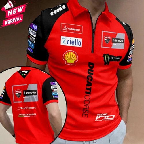 *NEW* Ducati Team 2026 Zip Polo Shirt – 20419 gallery