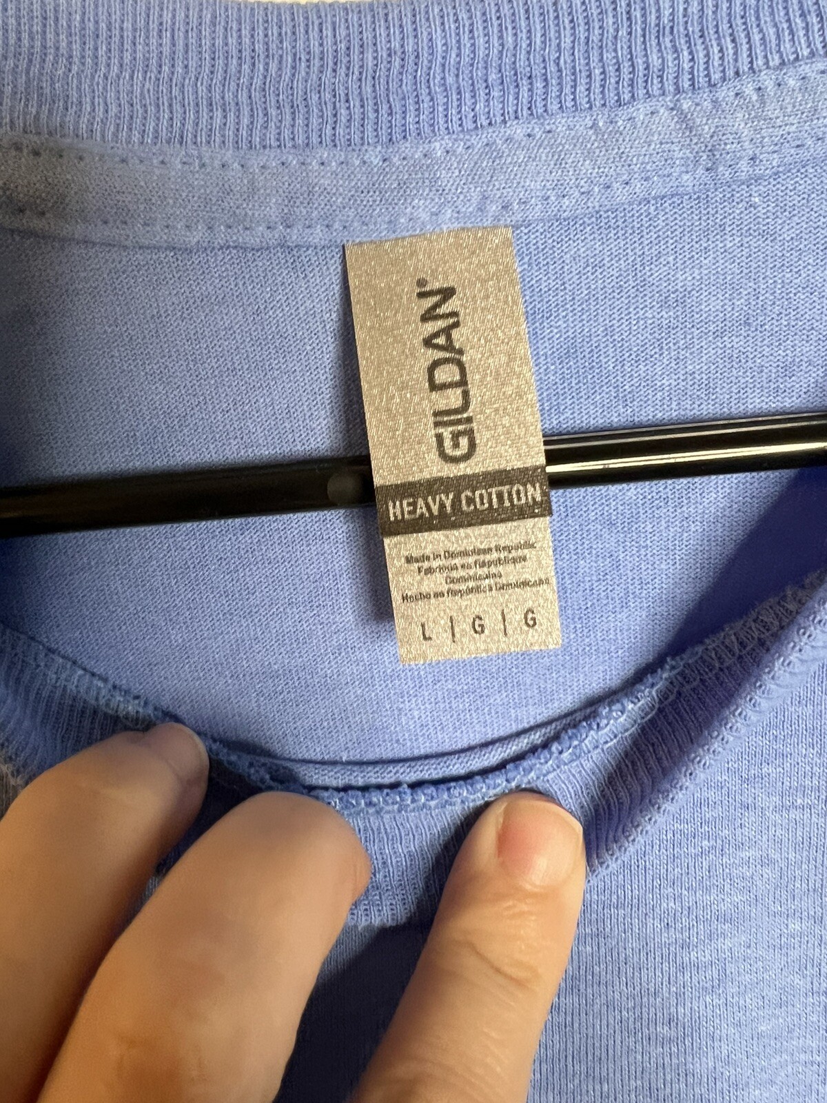 Gildan Heavy Cotton T-Shirt Style G5000 Carolina Blue Blank Tee Mens Large NWOT gallery