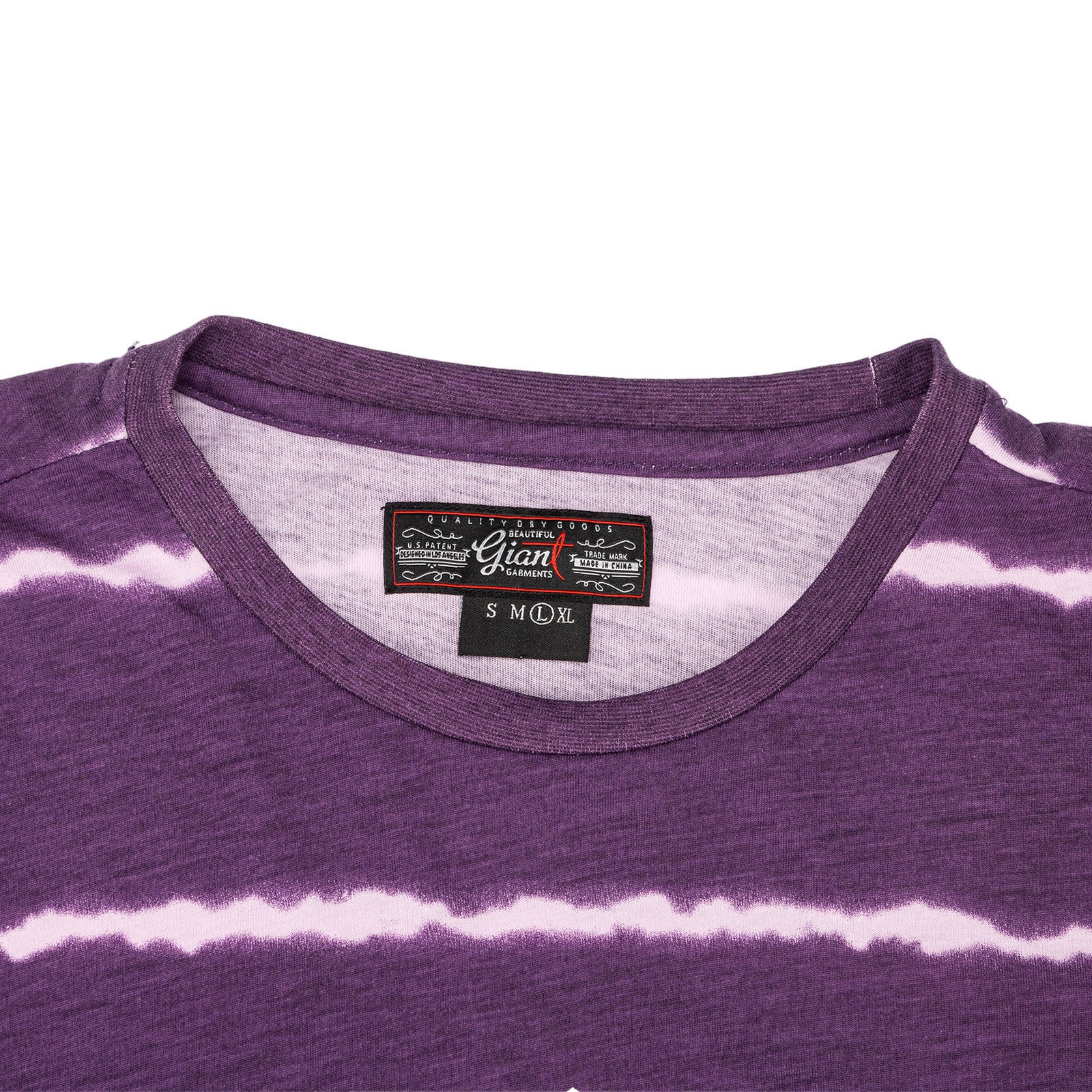 Beautiful Giant Mens Devil's Eye Fashion Striped T-shirt Crew Neck Sportwear Tee gallery