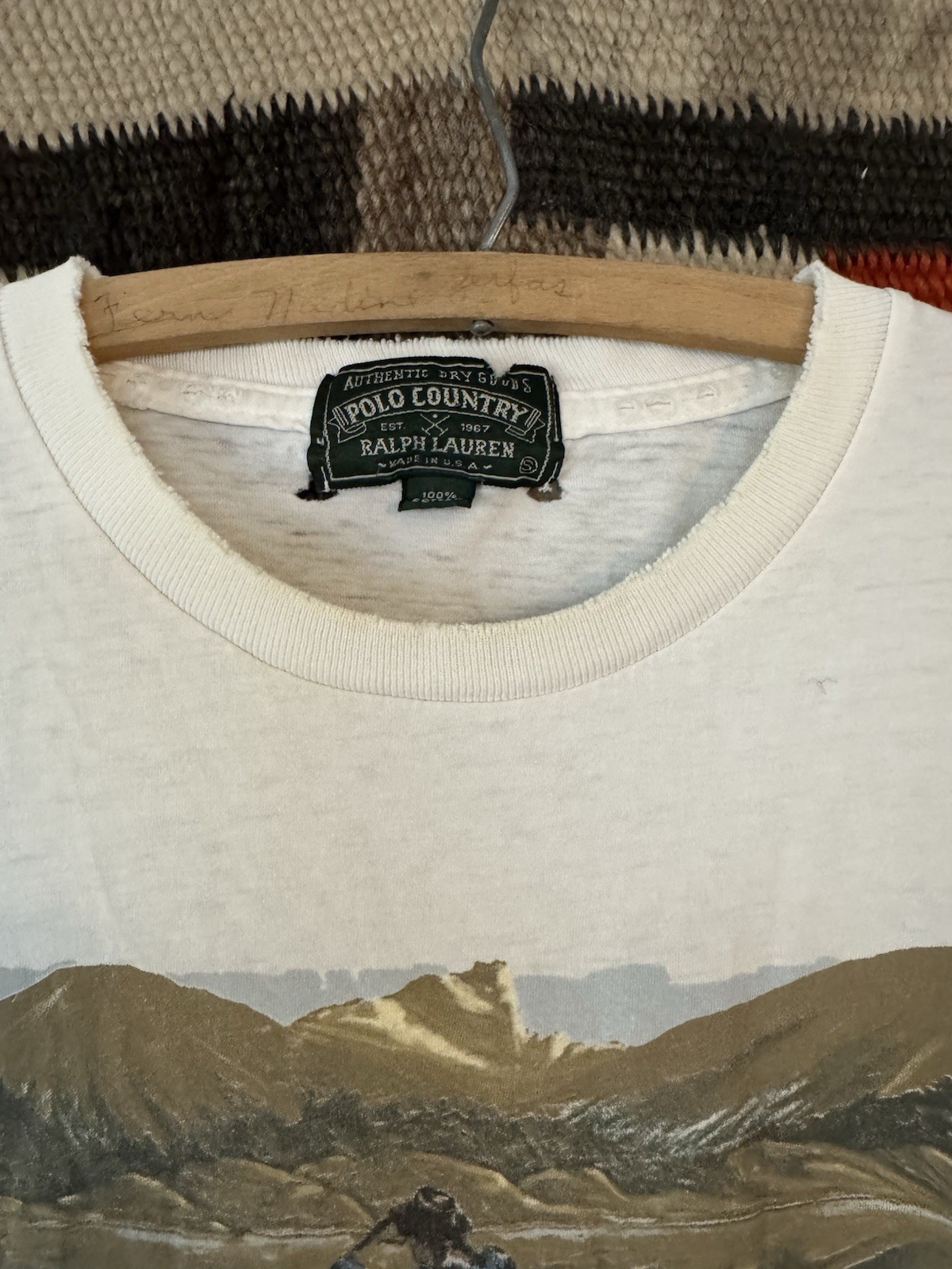 Vintage 1990s 1991 Ralph Lauren Polo Sportsman Calendar Tshirt Size Large Moose gallery