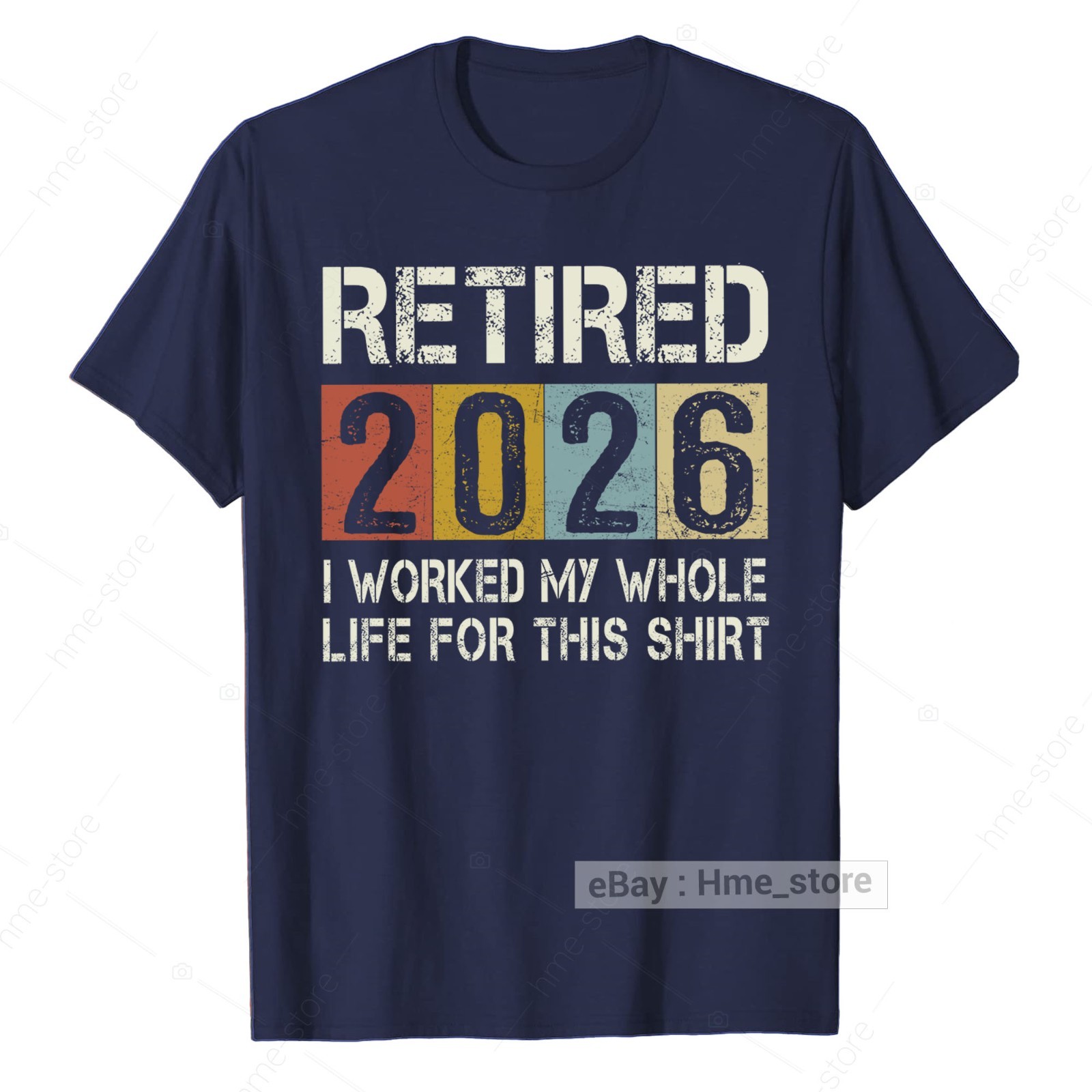 Retired 2025 T-Shirt for Retirees I Worked My Whole Life This Retirement Vintage gallery