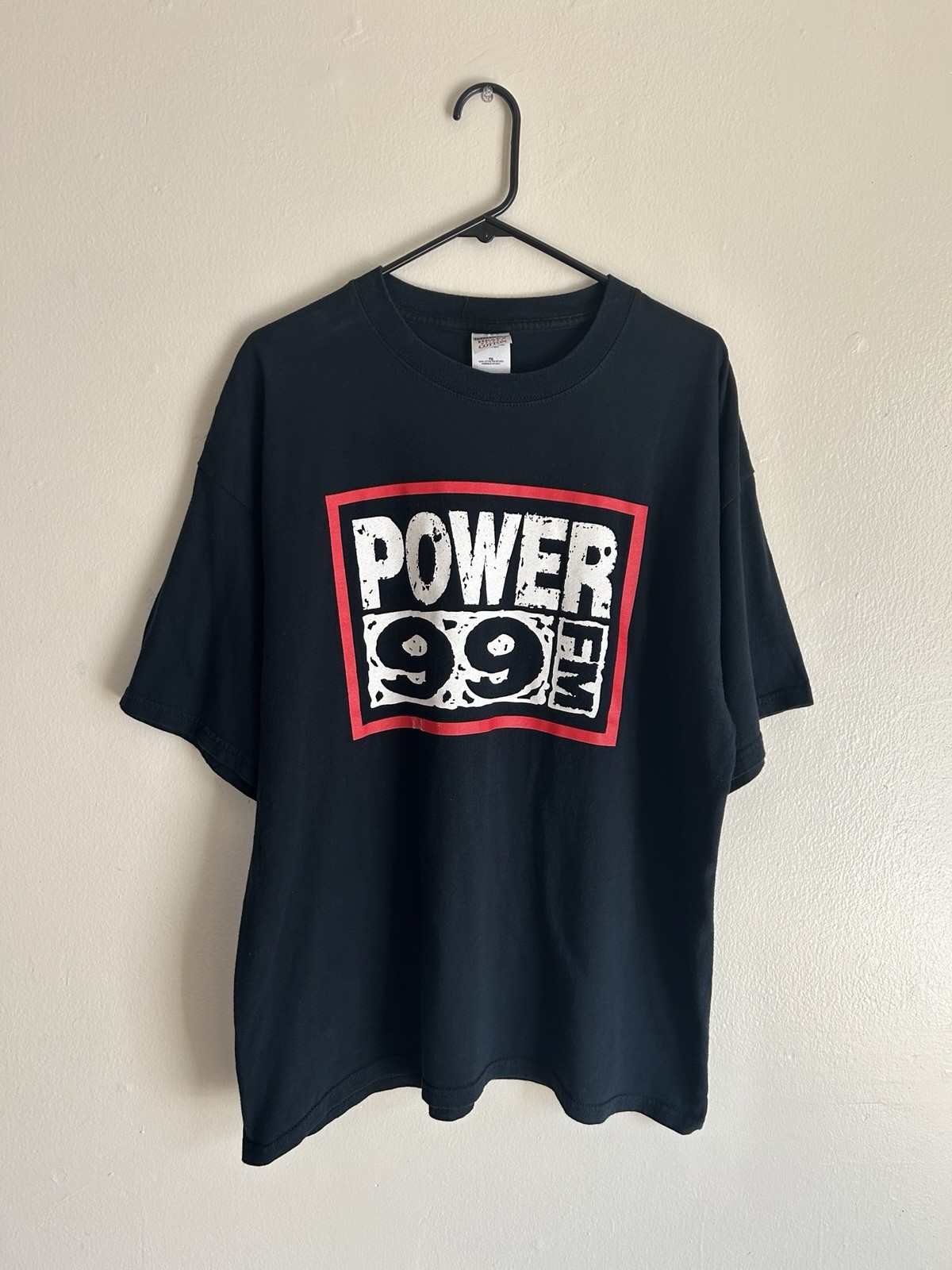 Power 99 FM Radio T-Shirt Stop the Violence Graphic Tee XL Vintage