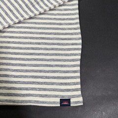 Faherty Men’s Cloud Reversible Stone Peak Stripe Tee Shirt Size XL Pima Cotton