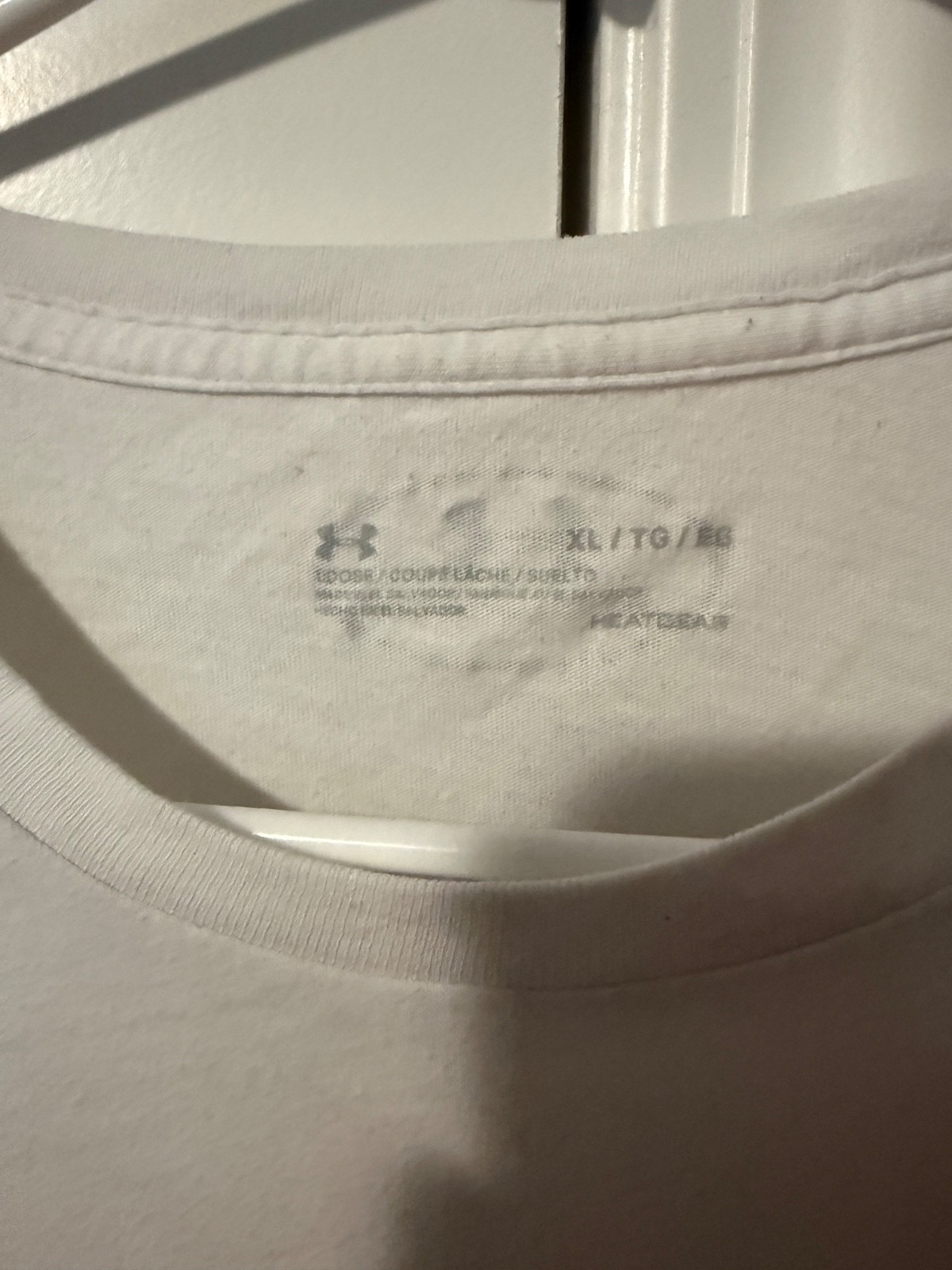 Under Armour White Logo Tee Shirt Size XL gallery