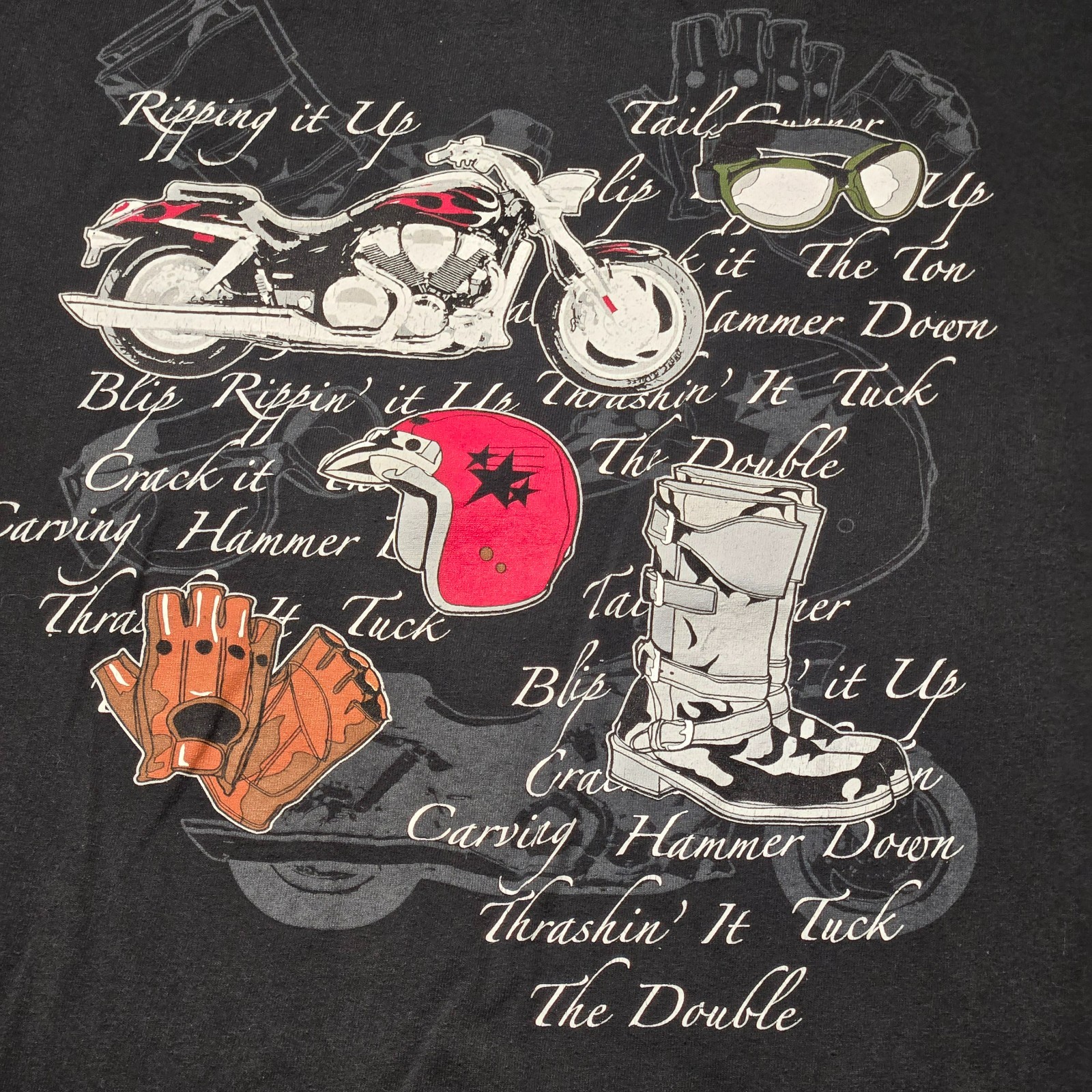 Lifestyle Classics Men’s Shirt XL Black SS Biker Hiker Outdoors Graphic Tee gallery