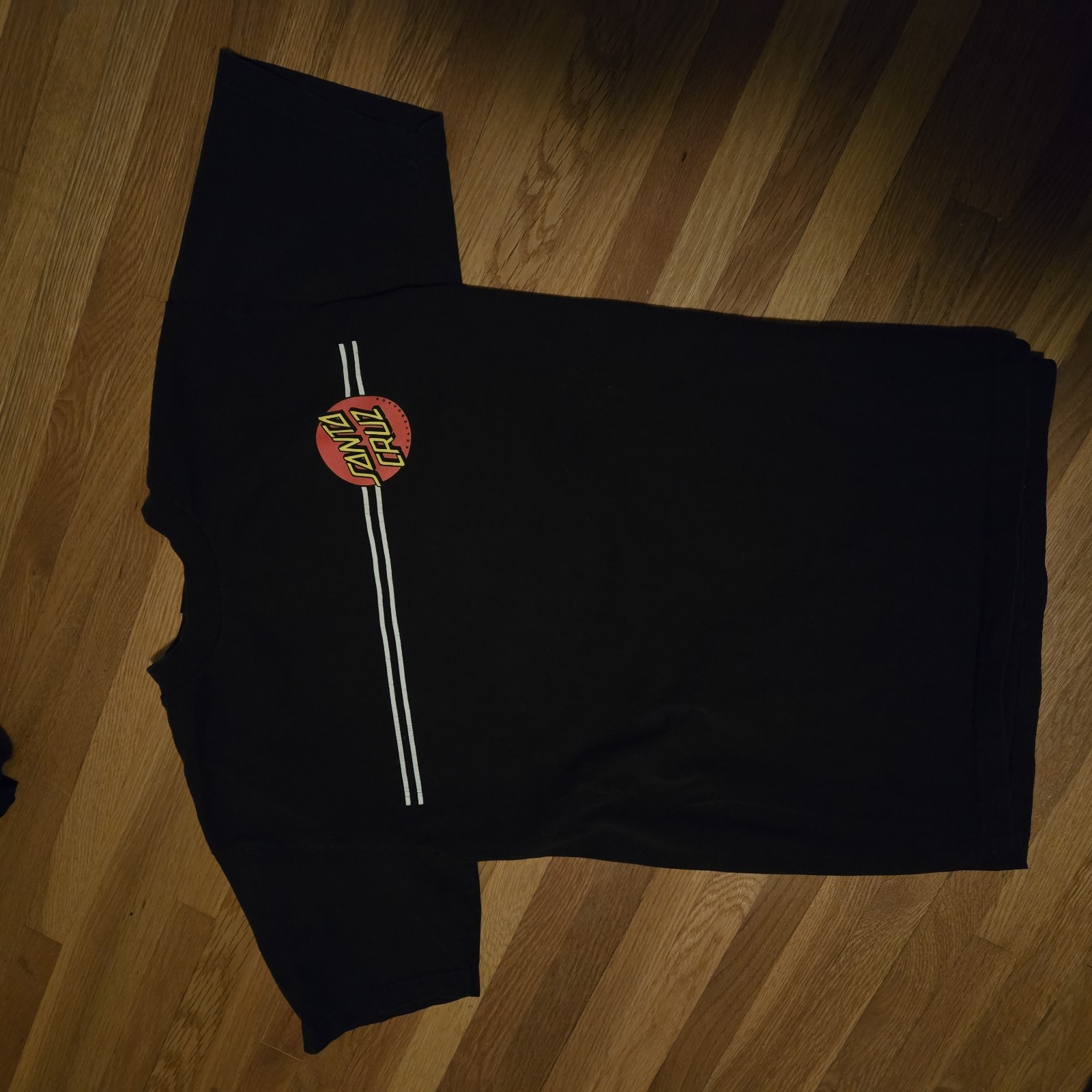 Santa Cruz Men's Black Graphic Logo Cotton Crew Neck Short Sleeve T-Shirt M gallery
