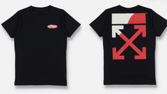 Reprint Off White Split Arrows Tee Black Red Stylish Logo T-Shirt S-5XL