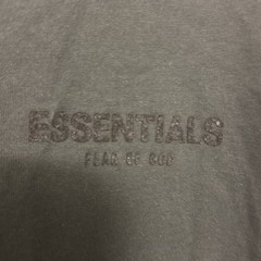 Fear of God ESSENTIALS Stretch Limo Long Sleeve Logo T-Shirt Size Large