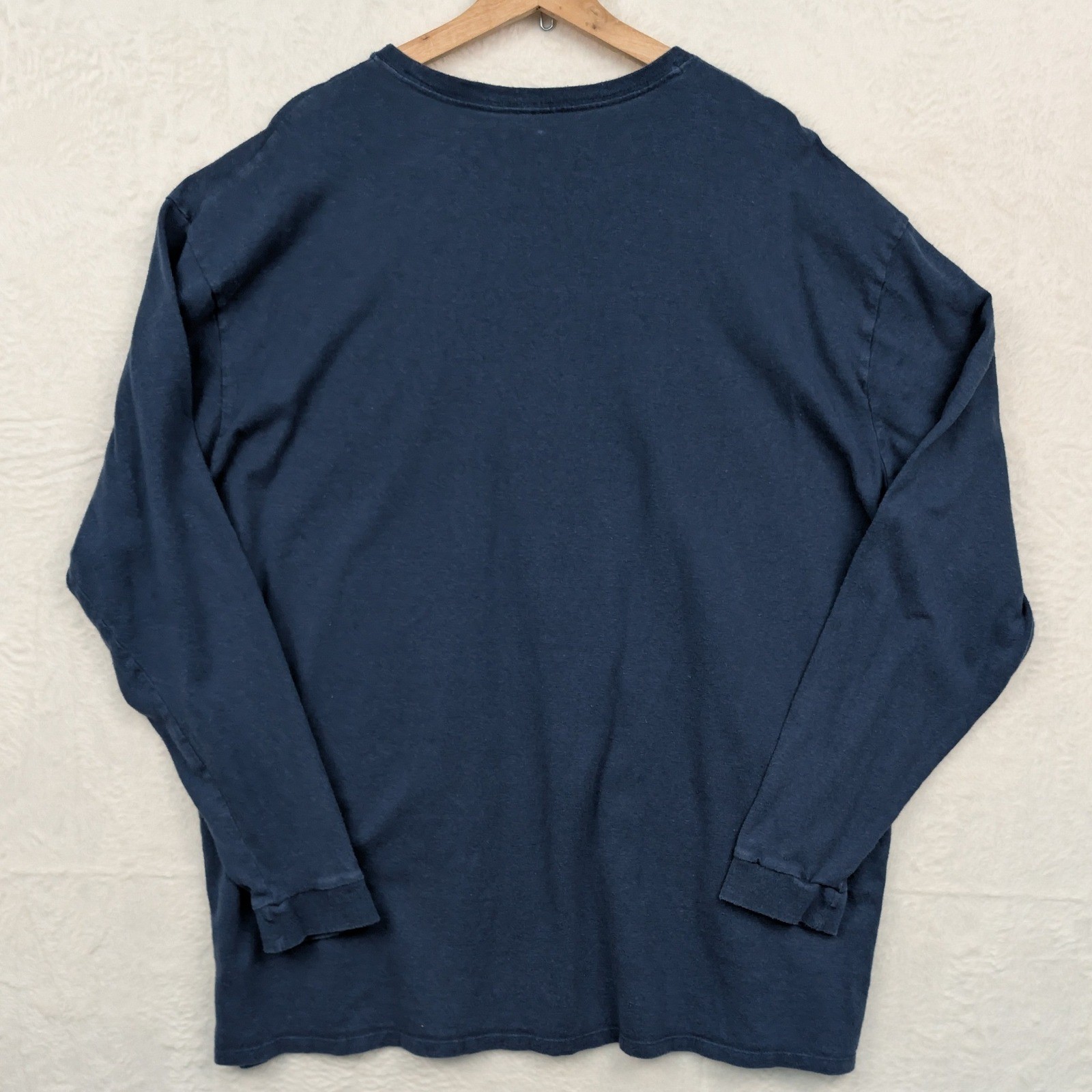 Patagonia T-Shirt Men's 3XL Navy Blue Hemp Organic Cotton Long Sleeve Pocket gallery