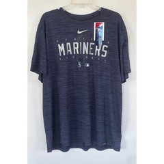 Nike Seattle Mariners MLB Authentic Collection Dri-FIT T-Shirt Mens XXL Blue New