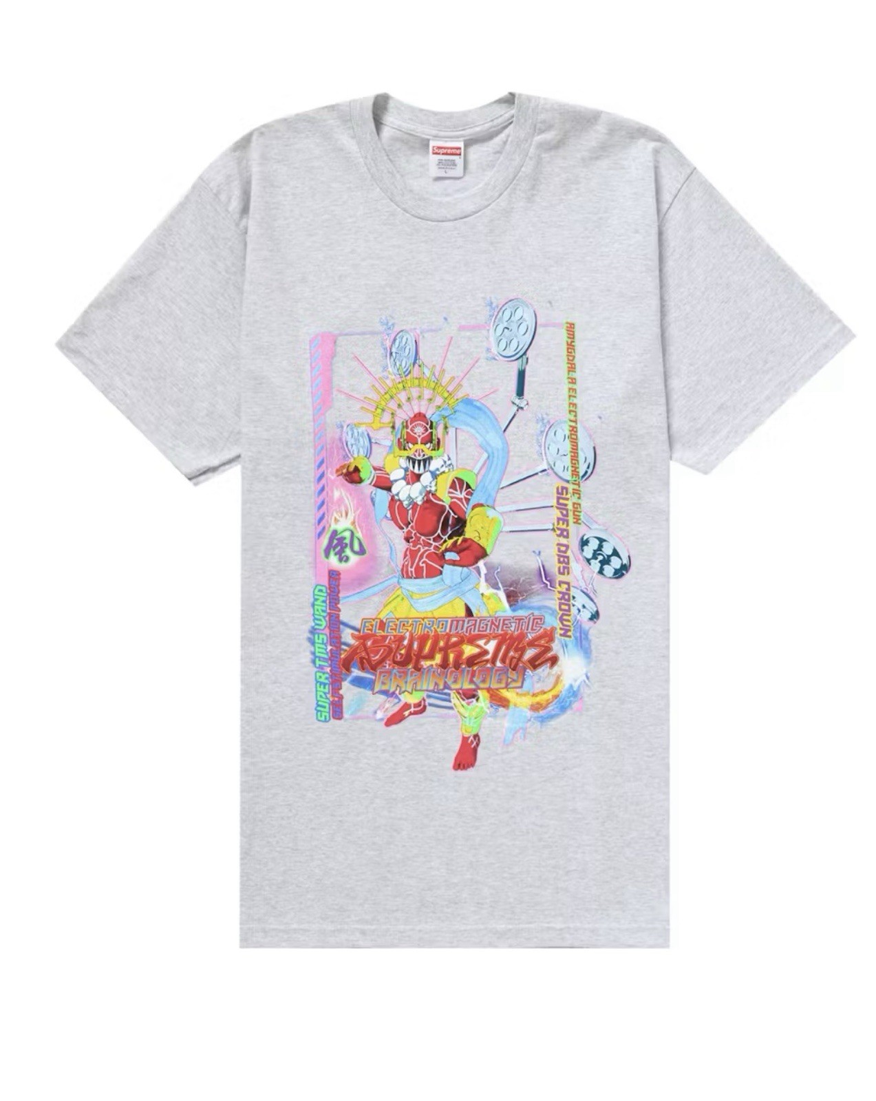 Supreme Electromagnetic Ash Grey Tee SS24 Size Large New sealed