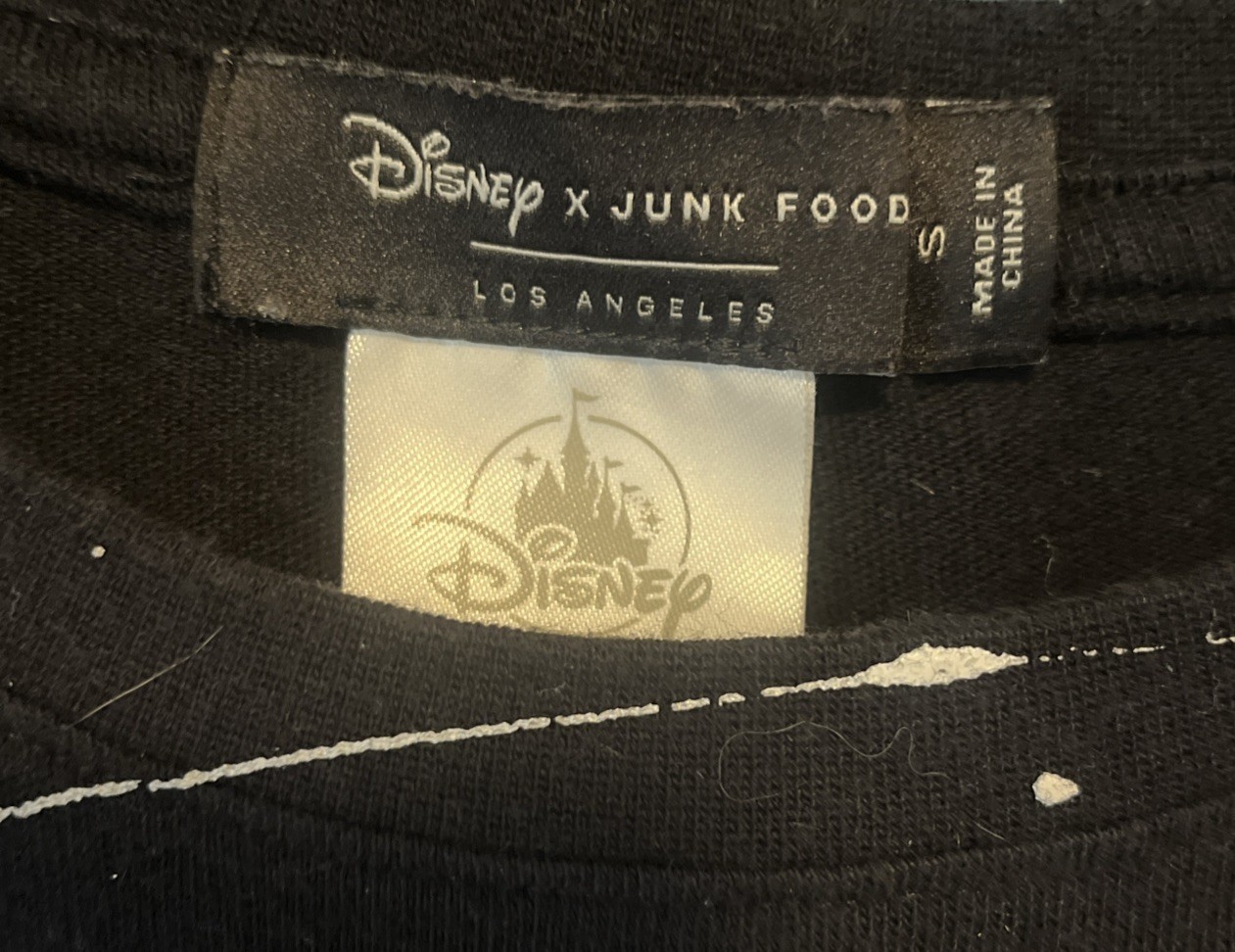 DISNEY x JUNK FOOD Black Pizza Planet Shirt Small Long Sleeve Pixar Toy Story 06 gallery