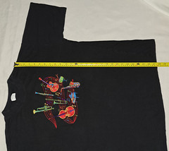 Casey Coleman Embroidered Musical Instruments T Shirt XL