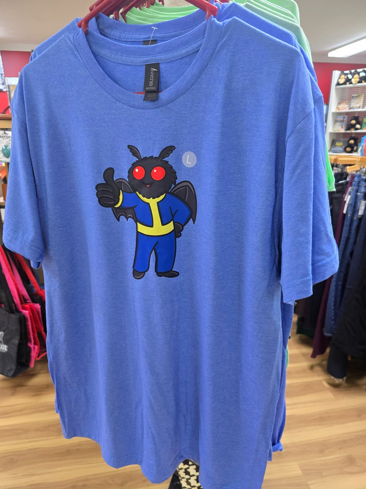 Vault Guardian Mothman T-Shirt Wasteland Inspired Appalachian Cryptid Gamer Tee gallery