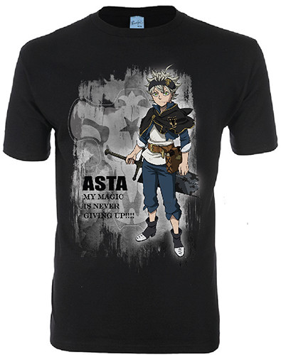 *Legit* Black Clover Asta “My Magic is Never Give Up” Authentic T-Shirt #25362