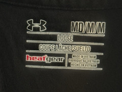 Under Armour Mens Black Medium Loose Long Sleeve Heat Gear 1/4 Zip Style 124220