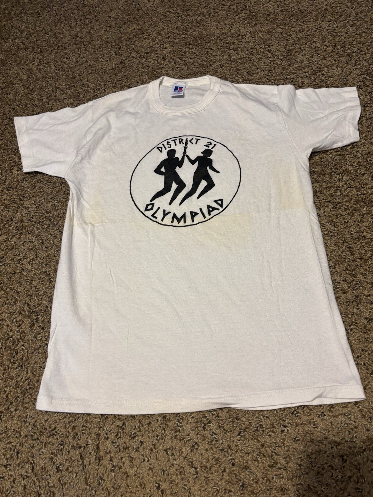 Vintage 90s District 21 Olympiad Tee Russell USA Single Stitch L gallery