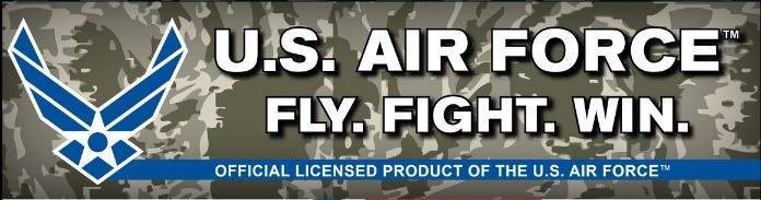 US Air Force Long Sleeve Blue T-Shirt Protecting America USAF Vet Sleeve Print gallery